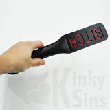 Leather Layered Imprinted Spanking Paddle