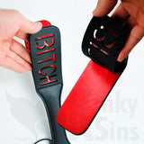 Leather Layered Imprinted Spanking Paddle