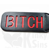 Leather Layered Imprinted Spanking Paddle