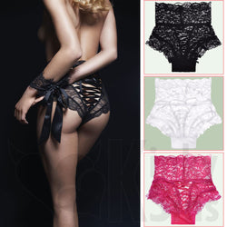 Luxury Lace Lovers High-Waist Lavishly Detailed Knickers