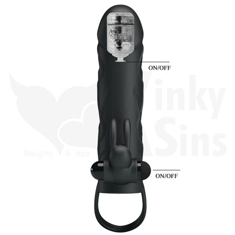 Rabbit Double Deluxe Vibrating Cock Sleeve | Sex Toys | KinkySins.com Rabbit Double Deluxe Vibrating Cock Sleeve | Sex Toys | KinkySins.com