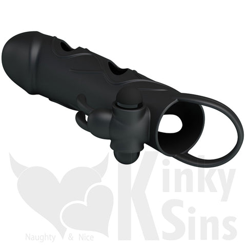 Rabbit Double Deluxe Vibrating Cock Sleeve | Sex Toys | KinkySins.com Rabbit Double Deluxe Vibrating Cock Sleeve | Sex Toys | KinkySins.com