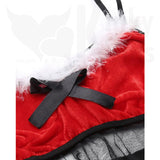 Sheer Sexy Christmas Babydoll &amp; G-String
