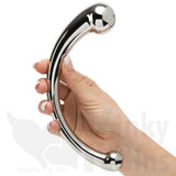 Stainless Steel Curved G &amp; P-Spot Climax Wonder Dildo