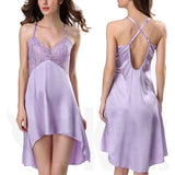 Super Sexy, Asymmetric Lace &amp; Satin Style Night Dress