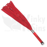 The Deluxe Double Sensation Suede Leather Flogger - Red