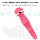 The Magic Heated Double Pleasure Wand-Rod