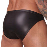 The Ultimate Package Enhancer Leather Look Briefs